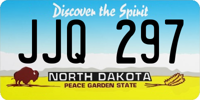 ND license plate JJQ297