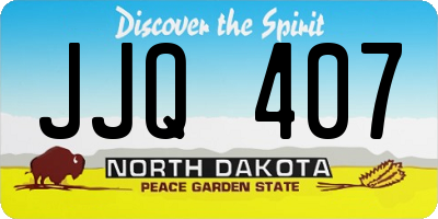 ND license plate JJQ407