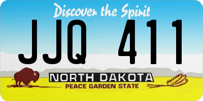 ND license plate JJQ411