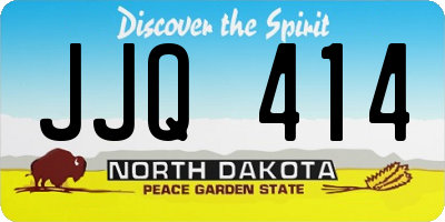 ND license plate JJQ414