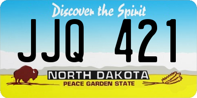 ND license plate JJQ421