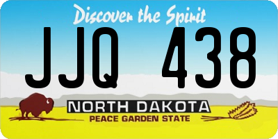 ND license plate JJQ438