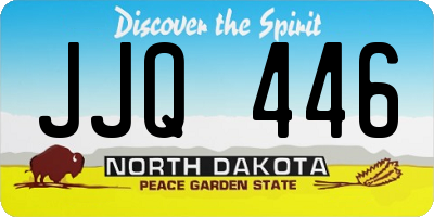 ND license plate JJQ446