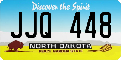 ND license plate JJQ448