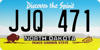 ND license plate JJQ471