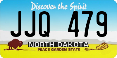 ND license plate JJQ479