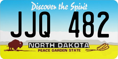 ND license plate JJQ482