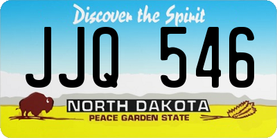 ND license plate JJQ546