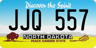 ND license plate JJQ557