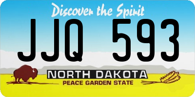 ND license plate JJQ593