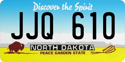 ND license plate JJQ610