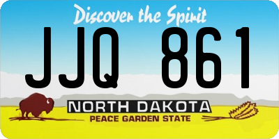 ND license plate JJQ861