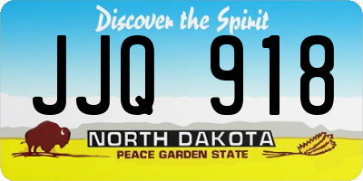 ND license plate JJQ918