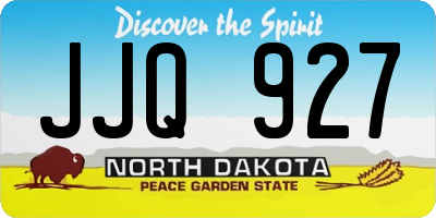 ND license plate JJQ927