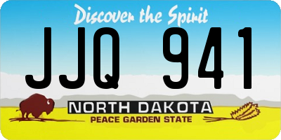 ND license plate JJQ941