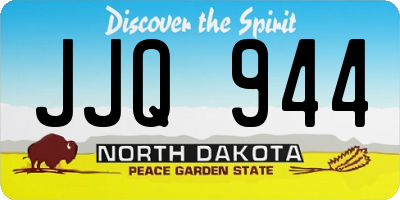 ND license plate JJQ944