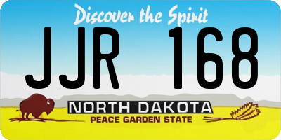 ND license plate JJR168
