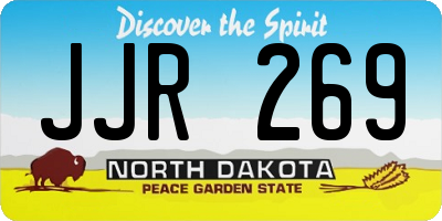 ND license plate JJR269