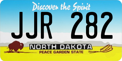 ND license plate JJR282