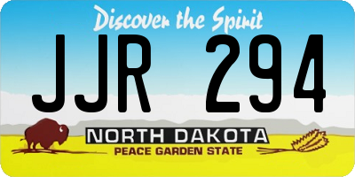 ND license plate JJR294