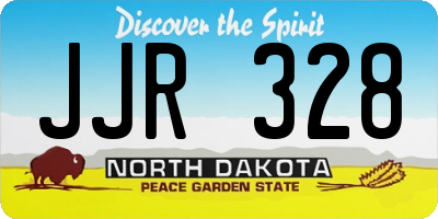 ND license plate JJR328