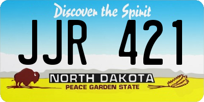 ND license plate JJR421