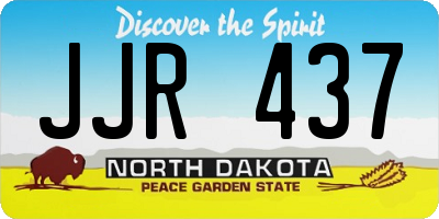 ND license plate JJR437