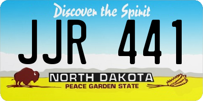 ND license plate JJR441