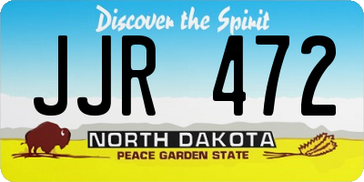 ND license plate JJR472