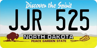 ND license plate JJR525