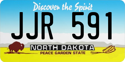 ND license plate JJR591