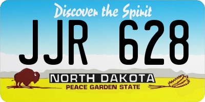 ND license plate JJR628