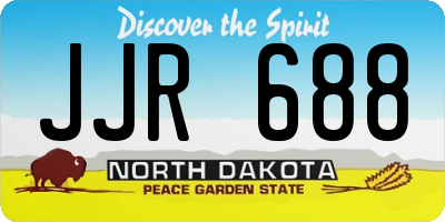 ND license plate JJR688
