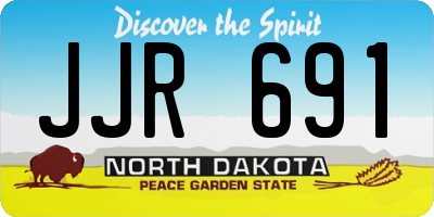 ND license plate JJR691