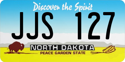 ND license plate JJS127
