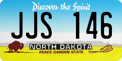 ND license plate JJS146