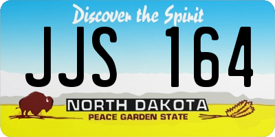 ND license plate JJS164