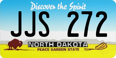 ND license plate JJS272