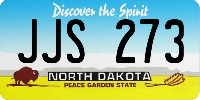 ND license plate JJS273