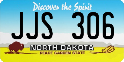 ND license plate JJS306