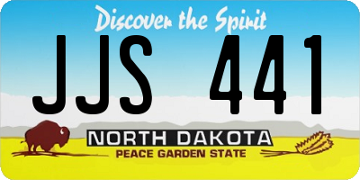 ND license plate JJS441
