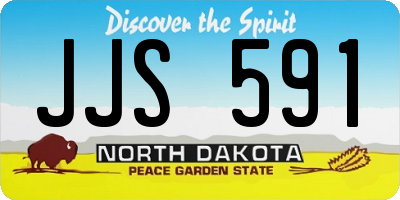 ND license plate JJS591
