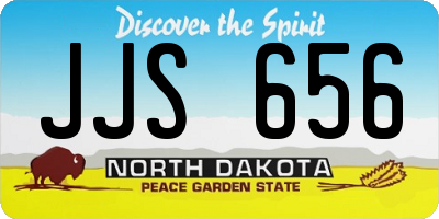 ND license plate JJS656