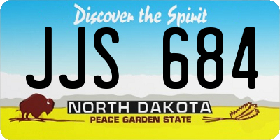ND license plate JJS684