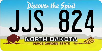ND license plate JJS824