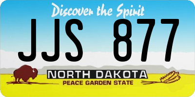 ND license plate JJS877