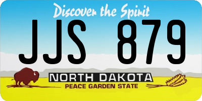 ND license plate JJS879