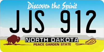 ND license plate JJS912