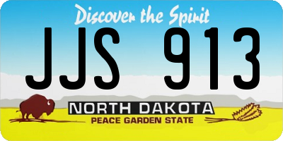 ND license plate JJS913