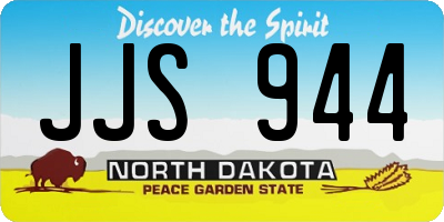 ND license plate JJS944